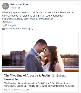 B&amp;F Facebook Feature