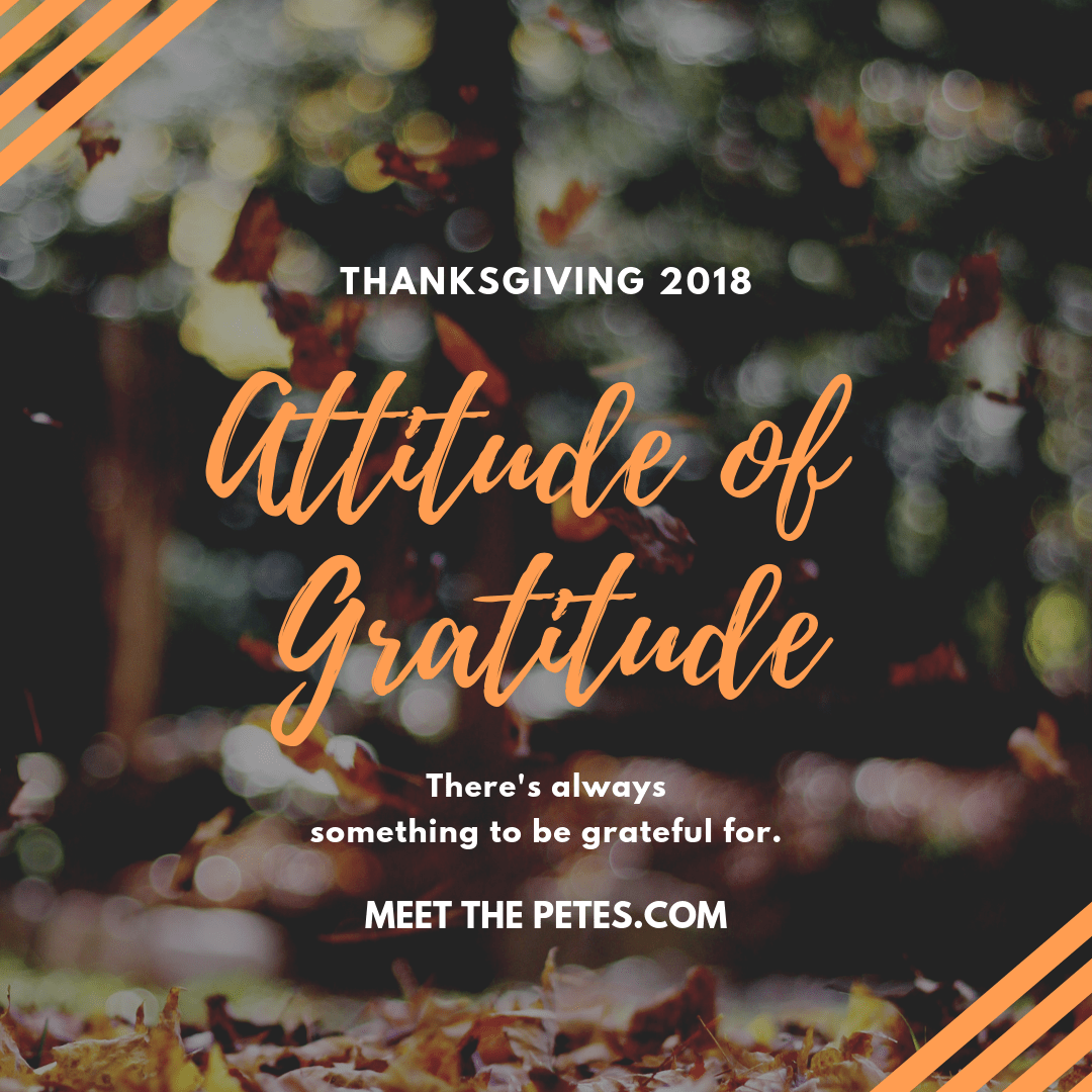 There's always something to be grateful for.